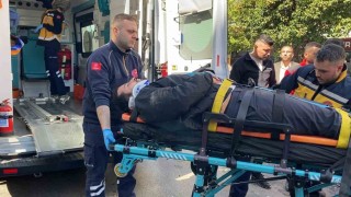 Aydında otomobille çarpışan motosikletli yaralandı