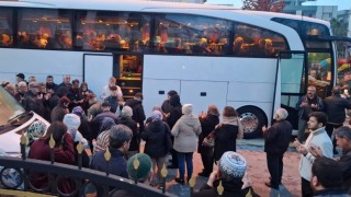 Aydınlı umreciler dualarla uğurlandı
