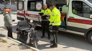 Bahçe’de Elektrikli Motosiklet Kazası