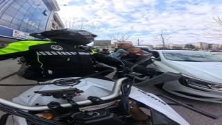 Bahçelievlerde motorize zabıta ekibi yaralı 3 aylık bebek için seferber oldu