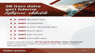 Bakan Işıkhan 36 ilacın geri ödeme sistemine alındığını duyurdu