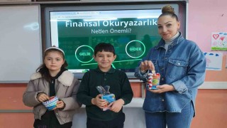 Balıkesirde öğrencilere ilk ders Finansal Okuryazarlık