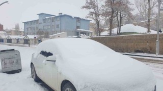 Başkalede kar yağışı