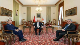 Başkan Yalçından Meclis Başkanı Kurtulmuşa anlamlı ziyaret