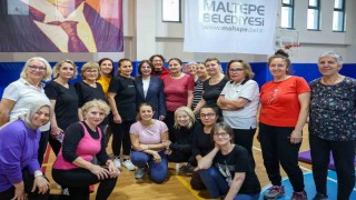 Başkanı Köymen, spor yapan kadınlarla buluştu
