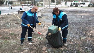 Battalgazide cadde ve sokaklarda temizlik çalışması