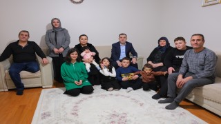 Bayburtta şehit ve gazi ailelerine bayram ziyareti