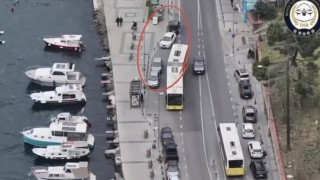 Beykozda dron destekli trafik denetimi: 58 araca 190 bin lira ceza