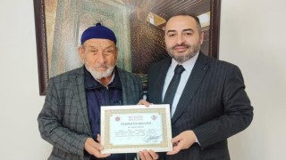 Beyşehirli 84 yaşındaki hafız Konya ikincisi oldu