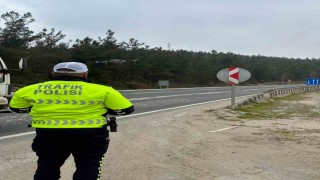 Bilecikte drone destekli trafik denetimi