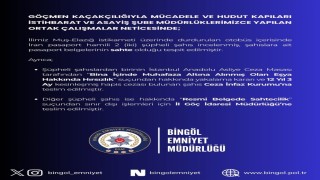 Bingölde sahte pasaportlu 2 şüpheli yakalandı