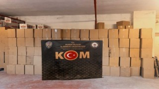 Bursada 3 milyon kaçak makaron ele geçirildi