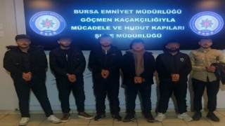 Bursada kaçak göçmen operasyonu: 17 yabancı uyruklu şahıs yakalandı