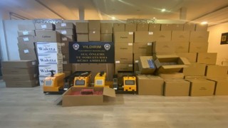 Bursada kaçak sigara imalathanesine operasyon: 460 kilo tütün ele geçirildi