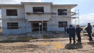 Çan Etili Köyü Jandarma Karakol İnşaatında İnceleme