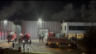Çerkezköy OSBde fabrika yangını kontrol altına alındı