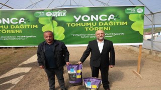 Çiftçilere yonca tohumu desteği