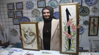 Çini sanatçısı Özlem Aşar: Vav ile Elifin aşkını eserlerime yansıtıyorum