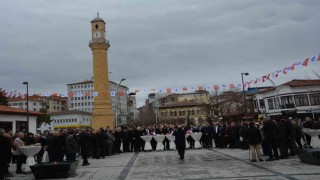Çorumda bayramlaşma törenine yoğun katılım