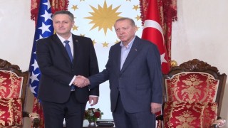 Cumhurbaşkanı Erdoğan, Bosna Hersek Devlet Başkanlığı Konseyi Başkanı Becirovic ile bir araya geldi