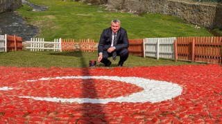 Deliçay Parkı’nda Bayrak Yenilendi
