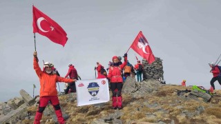 Demircili dağcılar Kaz Dağlarına tırmandı