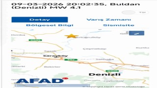 Denizlide 4.1 büyüklüğündeki artçı deprem korkuttu