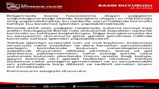 Devegeçidi Barajında su tahliyesine başlandı