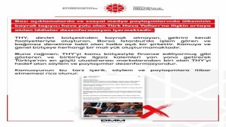 DMMden THYye ilişkin iddialara açıklama