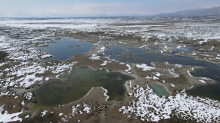 Ekşisu Kuş Cennetinde doğa drone ile kaydedildi