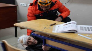Elazığda okullarda deprem tatbikatı