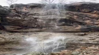 Elazığda yağışlar doğal şelaleler oluşturdu