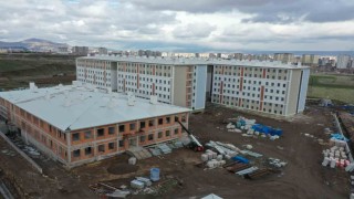 ERÜ kampüsünde yapılan yurtlar son aşamada