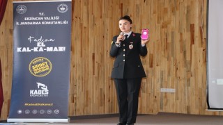 Erzincan jandarmasından KYK öğrencilerine güvenlik ve bağımlılıkla mücadele eğitimi