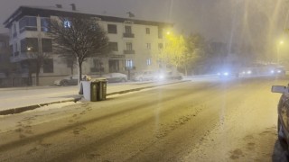 Erzincanda kar yağışı