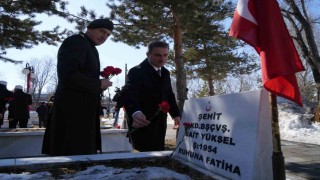 Erzurum Karskapı Şehitliğinde 111 yıllık hüzün ve coşku bir arada