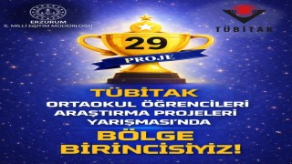 Erzurum, TÜBİTAK ortaokul proje yarışmasında bölge birincisi oldu
