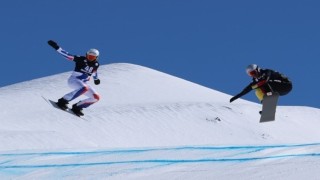 Erzurumda FIS SBX Snowboard Dünya Kupası heyecanı