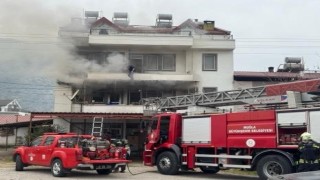 Fethiyede ev yangını