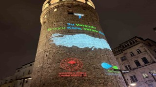 Galata Kulesinde Dünya Su Günü farkındalığı