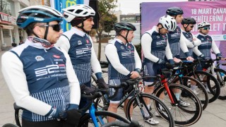 Gebzeden Çanakkaleye pedal çevirecek bisikletliler yola çıktı