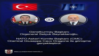 Genelkurmay Başkanı Orgeneral Bayraktaroğlu, NATO Askeri Komite Başkanı Dragone ile görüştü