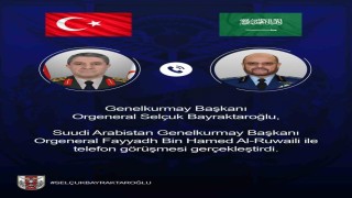 Genelkurmay Başkanı Orgeneral Bayraktaroğlu, Suudi Arabistanlı mevkidaşı ile görüştü