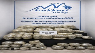 Hakkaride 64 kilogram uyuşturucu ele geçirildi