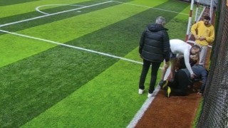 Halı saha maçında kalbine yenik düştü: O anlar kamerada