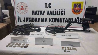 Hatayda sikke ve yüzük ele geçirildi