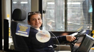 Hayaliydi, başardı: Şehrin ilk kadın otobüs şoförü oldu