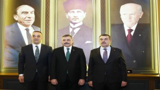 İçişleri Bakanı Çiftçi ve Milli Eğitim Bakanı Tekinden MHPye ziyaret