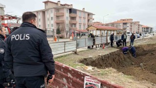 İnşaat alanında doğalgaz hattı koptu, ekipler seferber oldu
