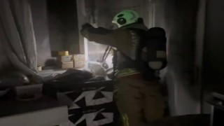 İskenderunda ev yangını